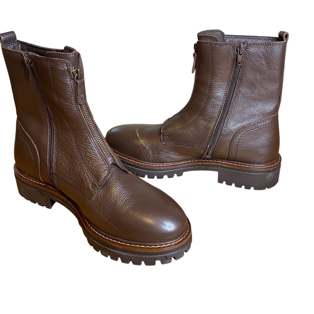 Alberto Torresi Italian Leather Midcalf Side Zip Boots women’s Size 40 or U.S 9